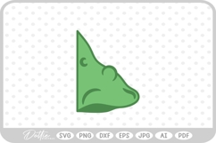 Witch Nose Warts Halloween Green SVG PNG DXF Product Image 1