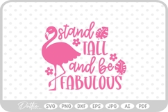 Flamingo Quote Bird SVG PNG DXF Product Image 1