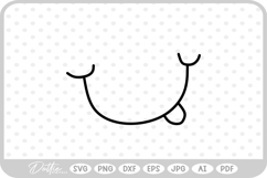 Cartoon Mouth Emoji Silly Emotive Doodle Sketch SVG PNG DXF Product Image 1