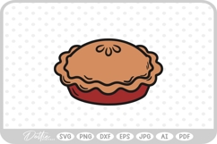 Pie Outline Icon Food Baking Cooking SVG PNG DXF Product Image 1