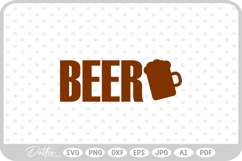 Beer Bottle SVG PNG DXF Product Image 1