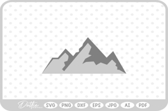 Mountains SVG PNG DXF Product Image 1