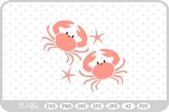 Crabs and Starfish SVG PNG DXF Product Image 1