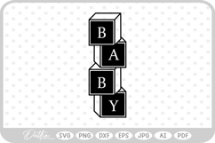 Baby Blocks SVG PNG DXF Product Image 1