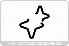 Star Burst Line Shapes SVG PNG DXF Product Image 1