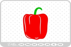 Bell Pepper SVG PNG DXF Product Image 1