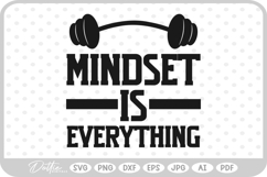 Workout Quote Gym Fitness SVG PNG DXF Product Image 1