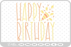 Happy Birthday SVG PNG DXF Product Image 1