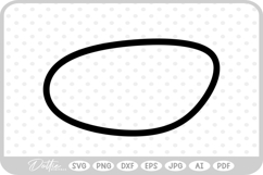 Circle Doodle Shape Hand Drawn Sticker Sketch SVG PNG DXF Product Image 1