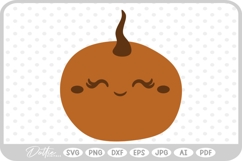 Cute Pumpkin Jack o Lantern Halloween Autumn Fall SVG PNG Product Image 1