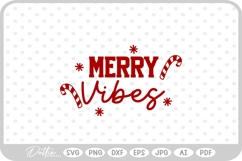Christmas Festive Quote Text Script Snow Winter SVG PNG DXF Product Image 1