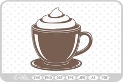 Hot Cocoa Christmas Festive Drink Winter SVG PNG DXF Product Image 1
