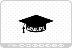 Grad Graduation Scroll Uni Hat Class Wreath SVG PNG DXF Product Image 1