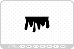 Dripping Melted Shape Silhouette Blood SVG PNG DXF Product Image 1