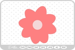 Flower Floral Silhouette Shape Doodle SVG PNG DXF Product Image 1