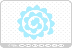 Rolled Paper Flower SVG PNG DXF Product Image 1