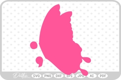 Butterfly Semi Colon SVG PNG DXF Product Image 1