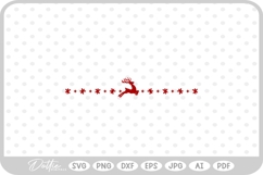 Christmas Festive Snowflake Line SVG PNG DXF Product Image 1