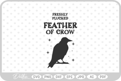 Feather of Crow Potion Bottle Label Halloween Witch SVG Product Image 1
