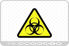 Biohazard Symbol SVG PNG DXF Product Image 1