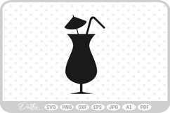 Cocktail Glass SVG PNG DXF Product Image 1