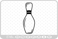 Bowling Pin SVG PNG DXF Product Image 1