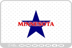 Minnesota Star USA State America SVG PNG DXF Product Image 1