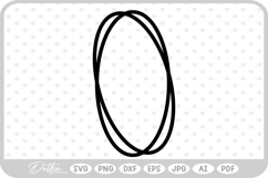Oval SVG PNG DXF Product Image 1