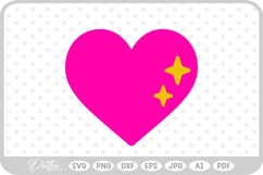 Sparkle Heart SVG PNG DXF Product Image 1