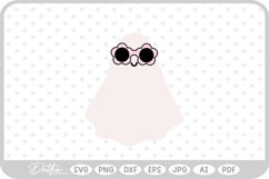 Ghost with Sunglasses Halloween SVG PNG DXF Product Image 1
