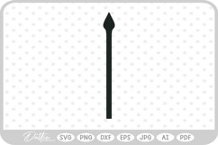 Spear Shape Silhouette SVG PNG DXF Product Image 1