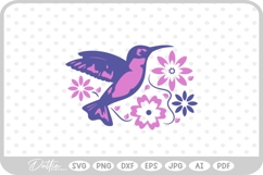 Hummingbird Bird SVG PNG DXF Product Image 1