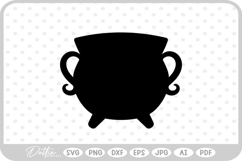 Cauldron Witch Halloween Spooky Season SVG PNG DXF Product Image 1