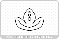 Lotus Floral Flower Nature Plant SVG PNG DXF Product Image 1