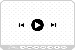 Audio Music Control SVG PNG DXF Product Image 1