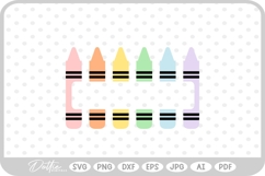 Crayons SVG PNG DXF Product Image 1