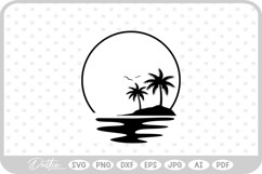 Exotic Island SVG PNG DXF Product Image 1