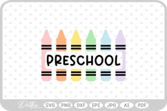 Crayons Preschool SVG PNG DXF Product Image 1