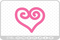Heart Shape SVG PNG DXF Product Image 1