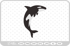 Orca Whale SVG PNG DXF Product Image 1