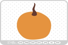 Pumpkin Halloween Autumn Fall Squash SVG PNG DXF Product Image 1