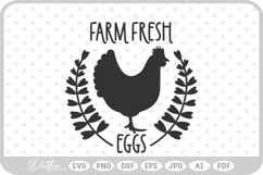 Farm Fresh Eggs SVG PNG DXF Product Image 1