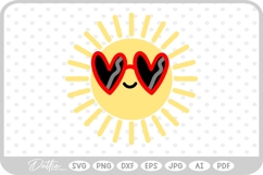 Sunshine Cute Summer Sun Yellow Nature Shine SVG PNG DXF Product Image 1