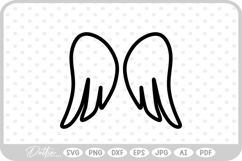 Wings SVG PNG DXF Product Image 1