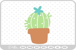 Cactus Tree Flower Spikes Desert Nature Plant SVG PNG DXF Product Image 1