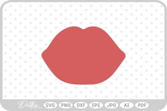 Lips Kiss Pout SVG PNG DXF Product Image 1