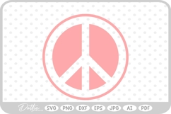 Peace Sign SVG PNG DXF Product Image 1