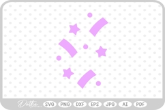 Confetti Party Décor SVG PNG DXF Product Image 1