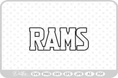 Rams Sports Team SVG PNG DXF Product Image 1