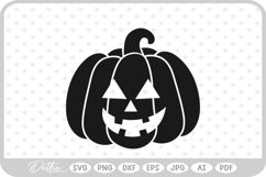 Pumpkin Jack O Lantern Face Halloween SVG PNG DXF Product Image 1